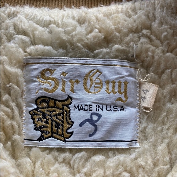 70s corduroy collar sherpa denim jacket - Picture 3 of 3